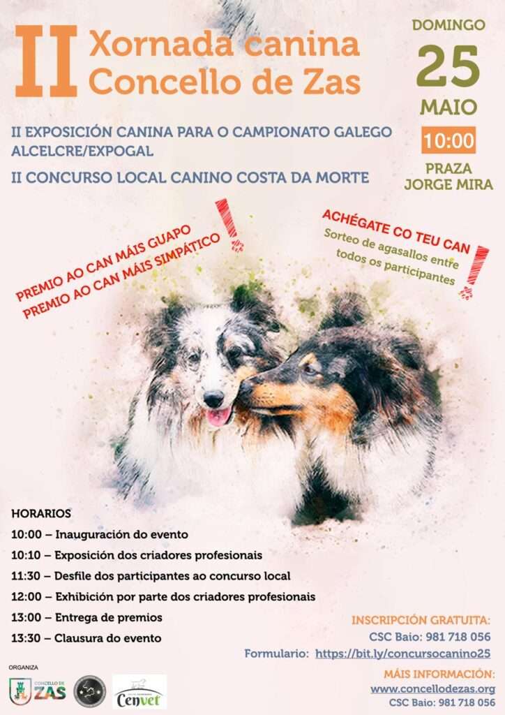 ASCELCRE colabora de nuevo en la Jornada Canina Campeonato Gallego EXPOGAL en ZAS