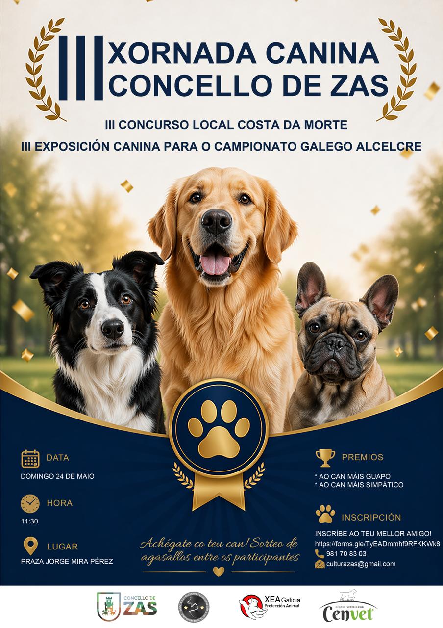ASCELCRE vuelve a colaborar en la III Jornada Canina organizada por el concello de Zas